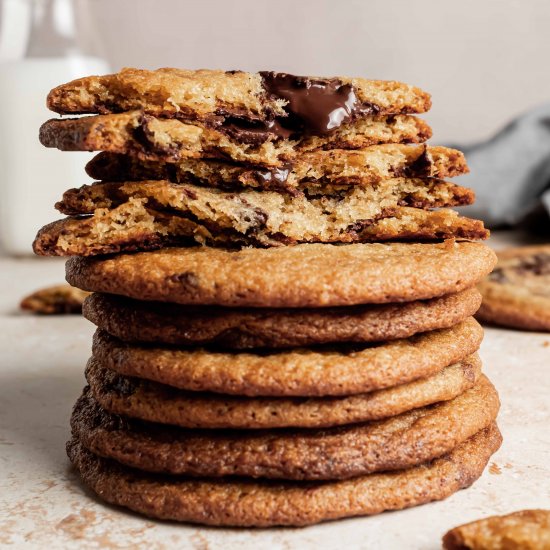 malted chocolate chip cookies