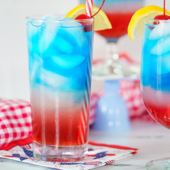 4th of July Layered Cocktail