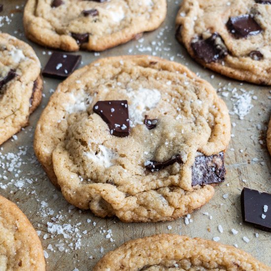 Salted Chocolate Chunk Halva Cookie