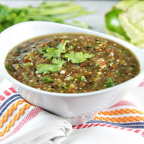 Roasted Tomatillo Salsa Verde