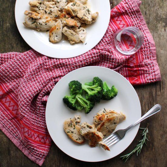 Chicken Breast Medallions Rosemary