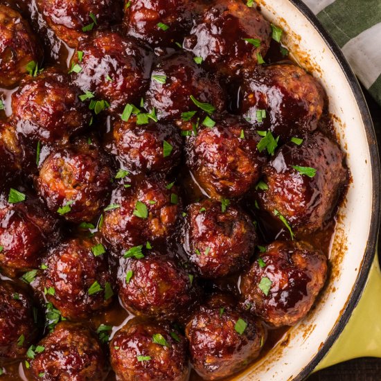 Smoked BBQ Meatballs