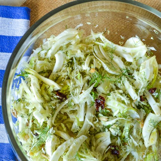 Maple Lemon Cabbage Salad