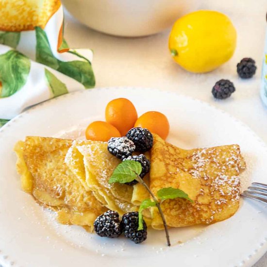 Lemon Curd Crepes