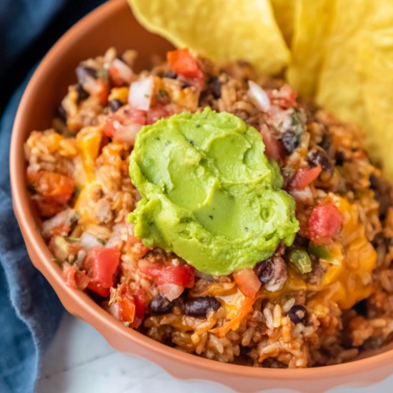 Instant Pot Cheesy Taco Rice