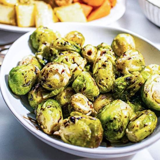 Balsamic-glazed Brussels Sprouts