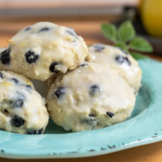 Blueberry Lemon with Ginger Glaze