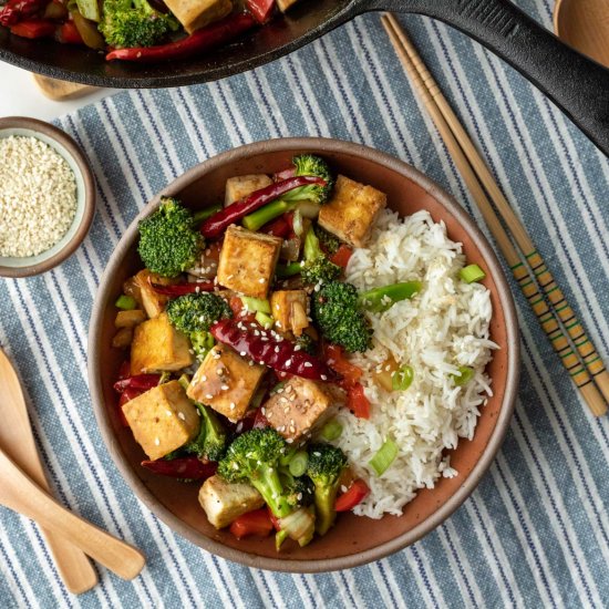 Szechuan Tofu With Vegetables