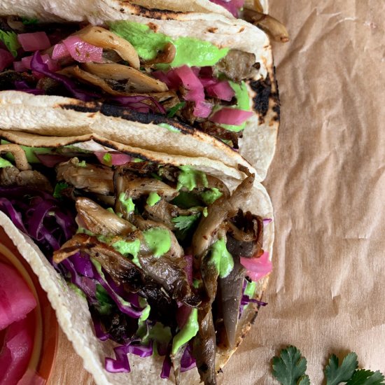 Oyster Mushroom Tacos