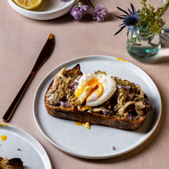 Maitake Mushroom Toast