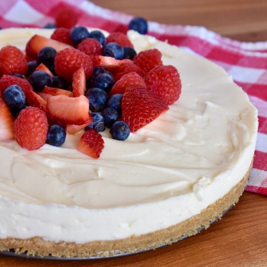 No Bake Ricotta Cheesecake