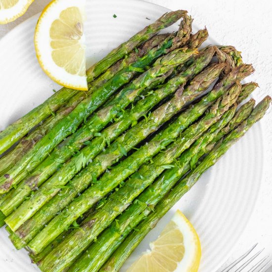 Easy Air Fryer Asparagus + Marinade