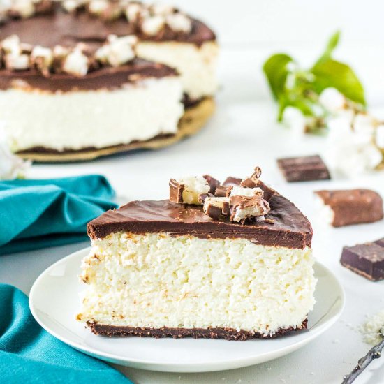 No-bake Coconut Bounty Cheesecake