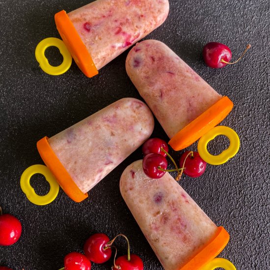 Cherry-Licious Popsicles