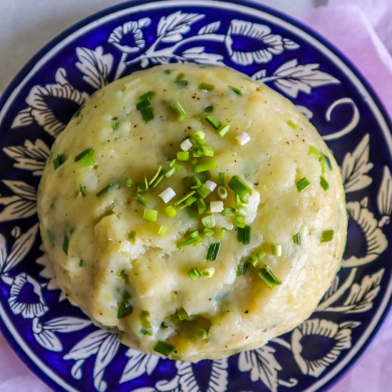 Green Garlic Mashed Potatoes