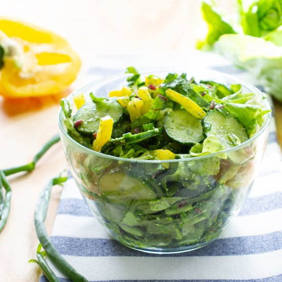 Beet greens salad