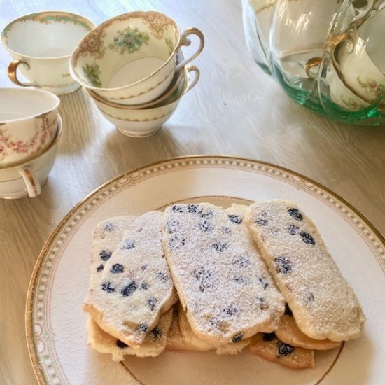 Blueberry Lemon Shortbread Slices