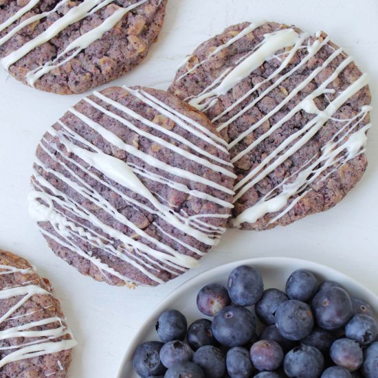 Blueberry White Chocolate Cookies