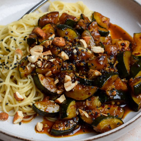 Chilli Garlic Courgette Stir Fry