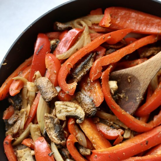 Vegan Portobello Mushroom Fajitas