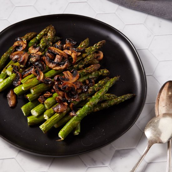 Asparagus and Mushrooms