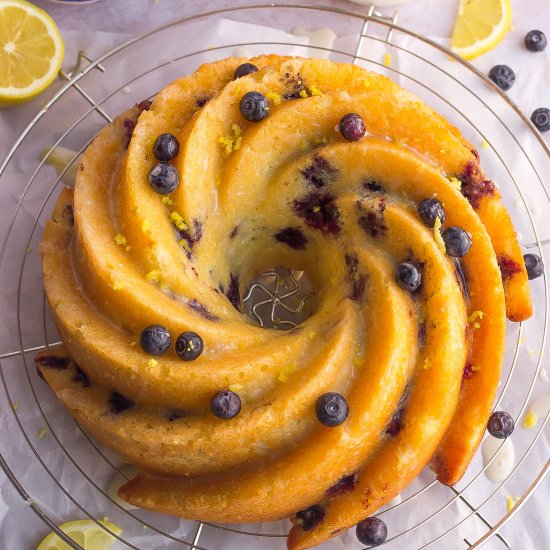 Lemon Blueberry Bundt Cake