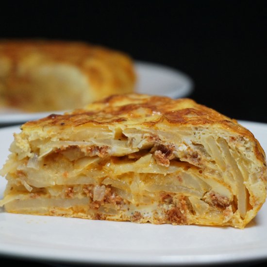 Spanish Tortilla with Chorizo