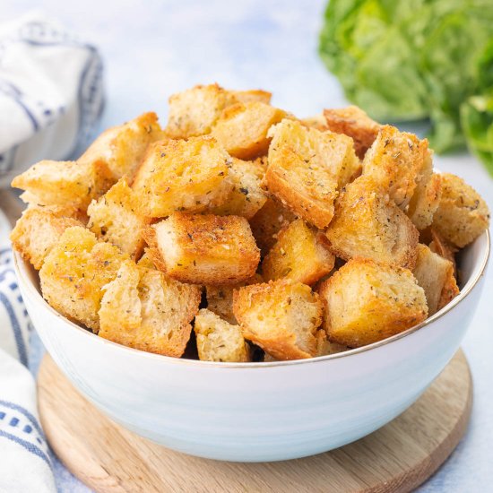 homemade croutons