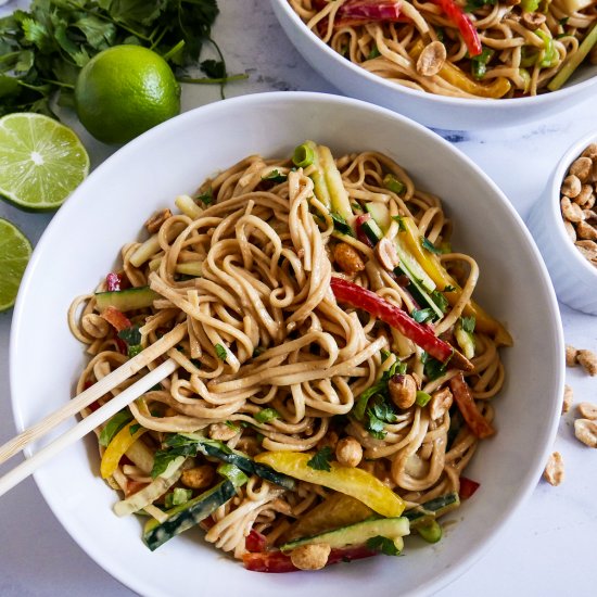 Vegan Peanut Noodles