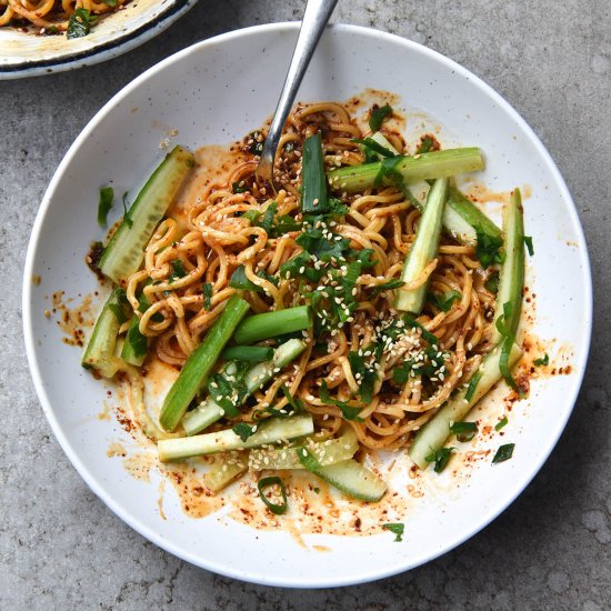 FODMAP friendly chilli oil noodles