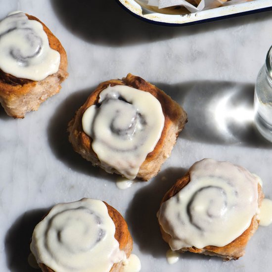 Gluten free vegan cinnamon scrolls