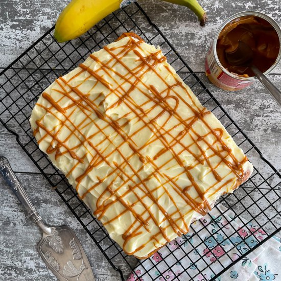 Banana Traybake with Cream Cheese