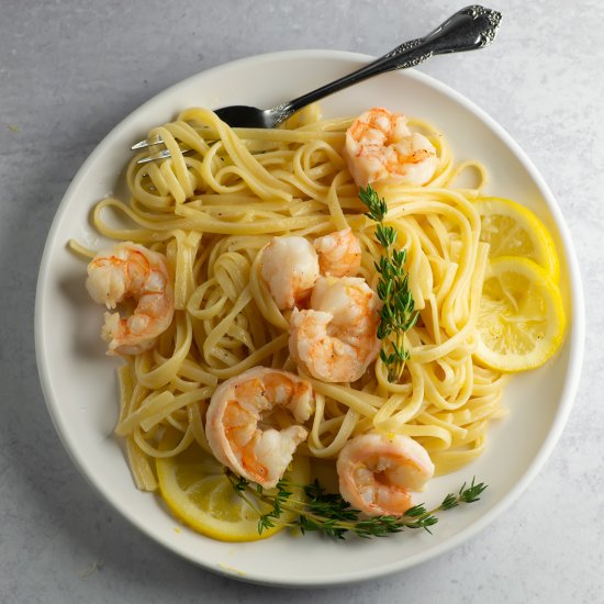 Lemon Shrimp Scampi Pasta!