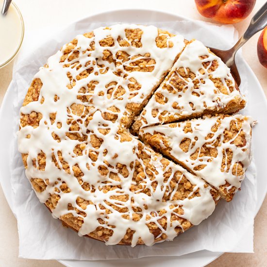 Peaches and Cream Coffee Cake