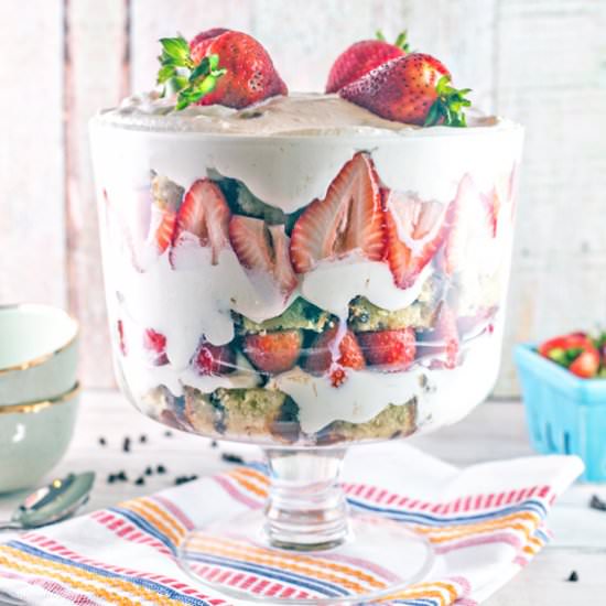 Chocolate Chip Strawberry Trifle