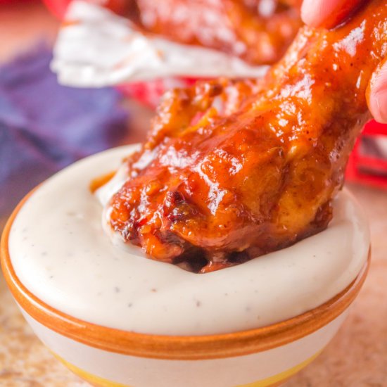 Crispy BBQ Chicken Wings