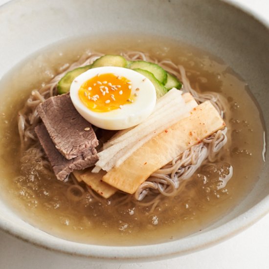 Naengmyeon Korean Cold Noodle Soup