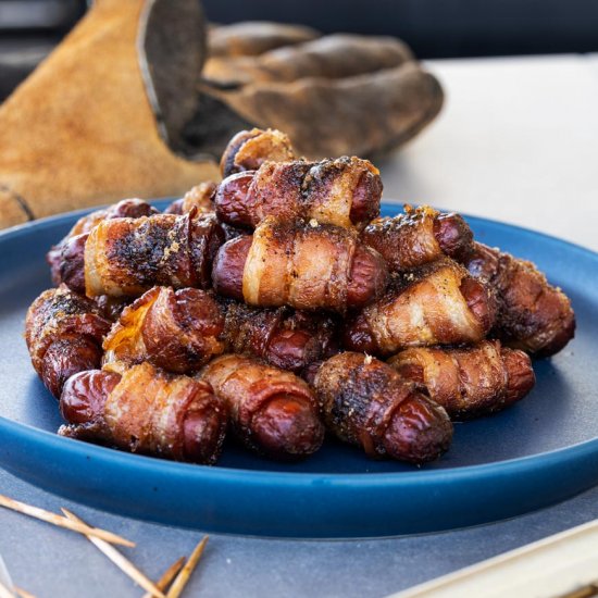 Smoked Bacon-Wrapped Little Smokies