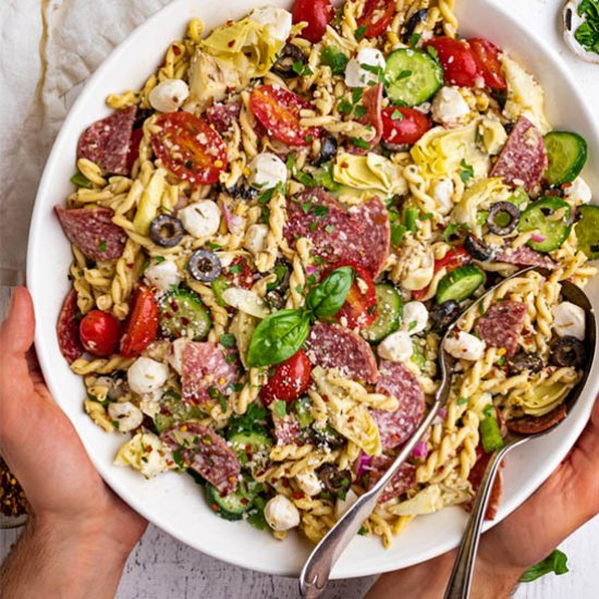 Italian Pasta Salad with Salami