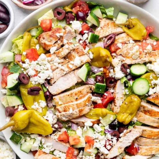 Grilled Greek Chicken Salad