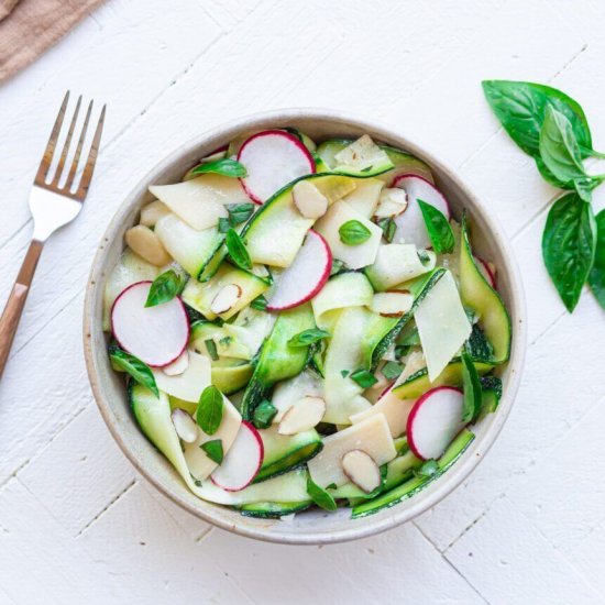 Zucchini Ribbon Salad with Basil