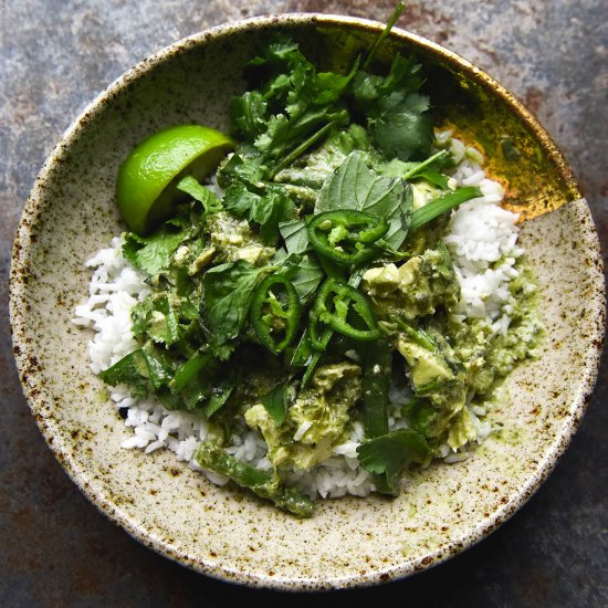 FODMAP friendly Thai green curry