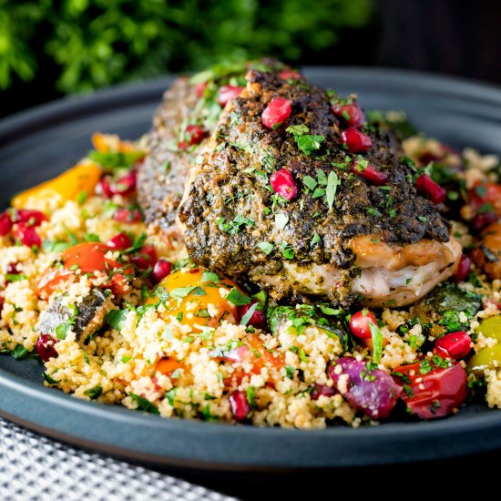 Baked Chermoula Chicken Thighs