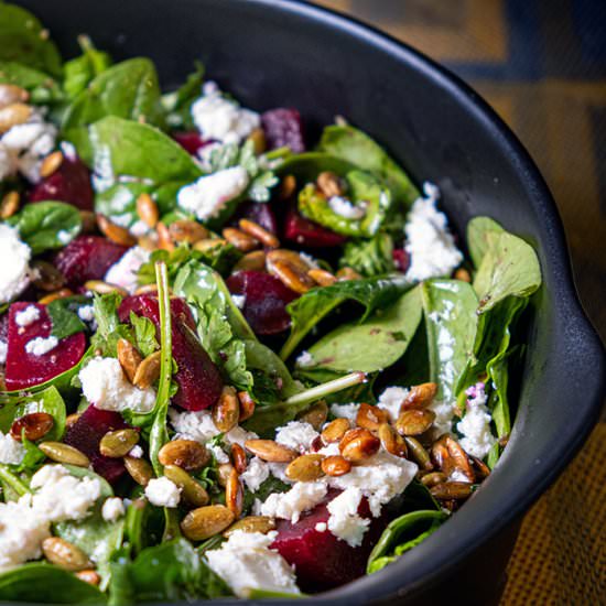 Beetroot and Feta Cheese Salad