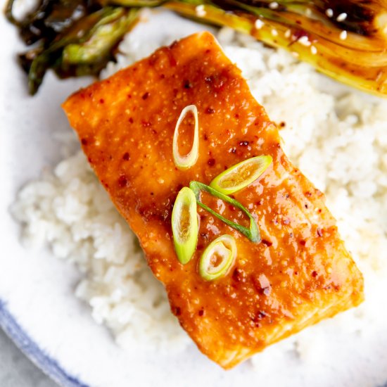 Miso Glazed Salmon (Gluten Free)