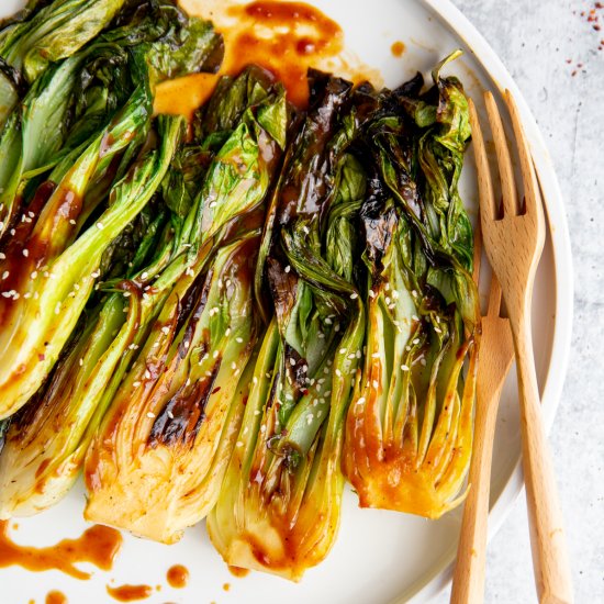 Easy Glazed Baby Bok Choy