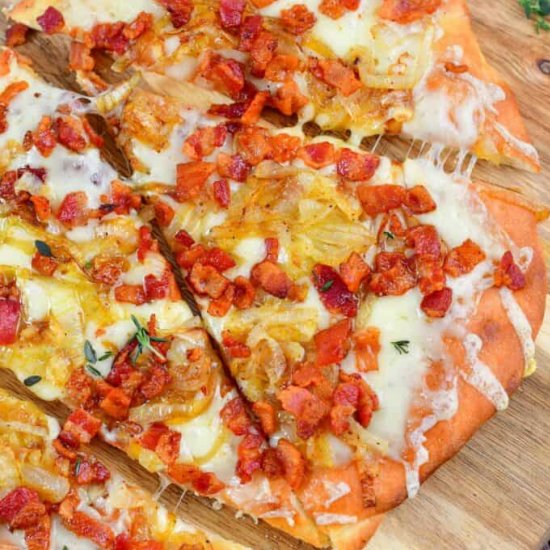 Caramelized Onion & Bacon Flatbread