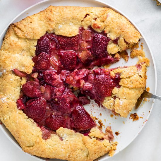 Strawberry Rhubarb Galette