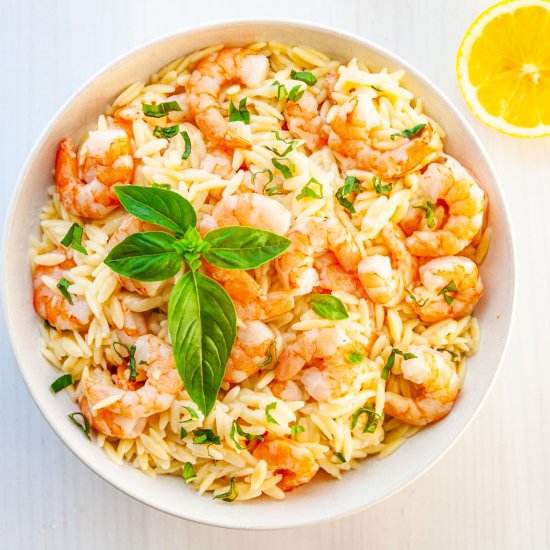 Instant Pot Shrimp & Orzo Pasta