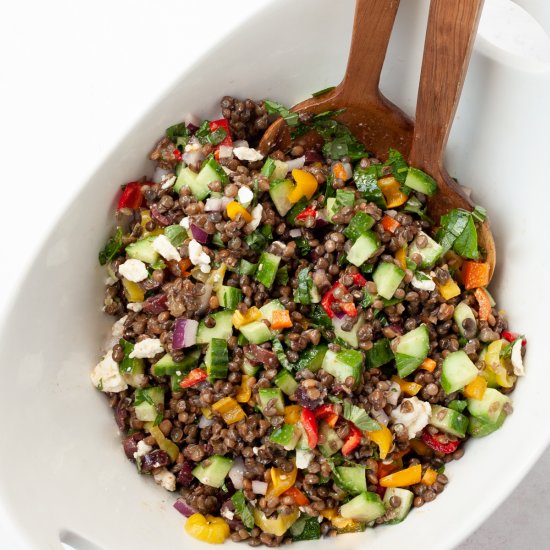 Chopped Lentil Salad